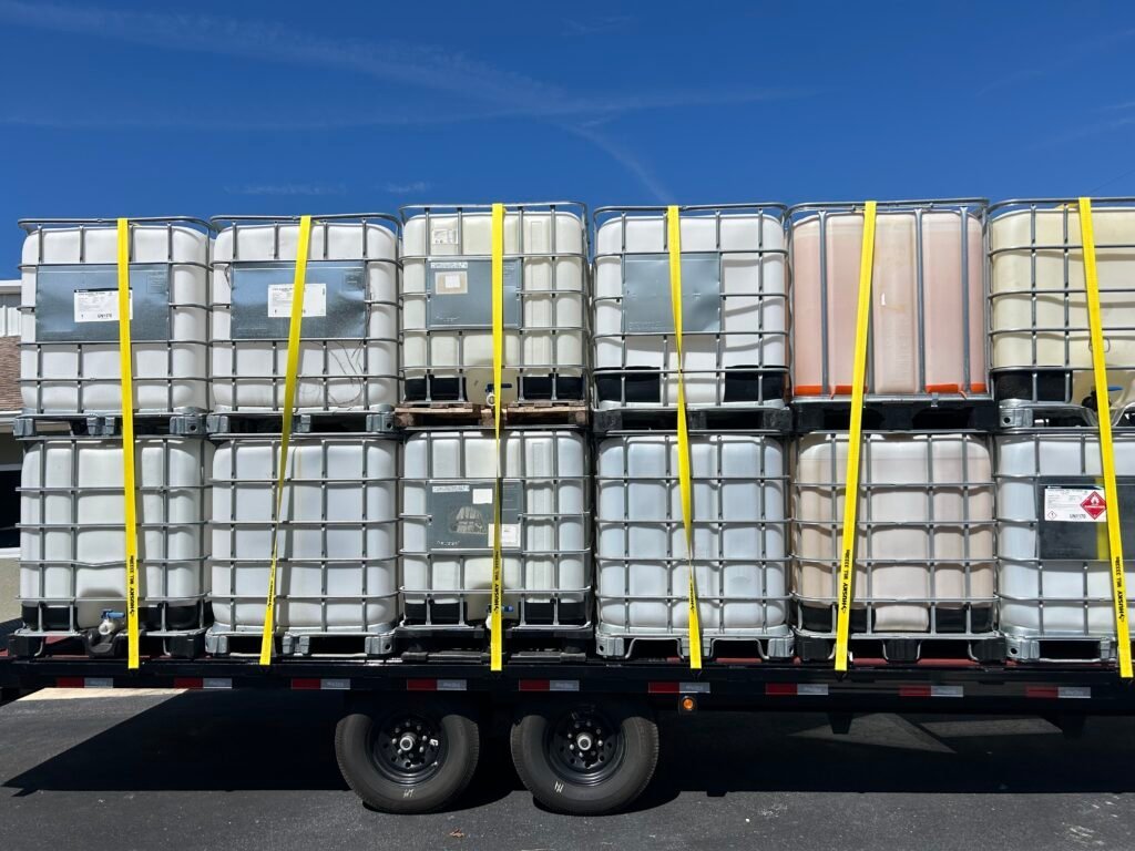 IBC totes on a truck in Bulk’s business photo archive
